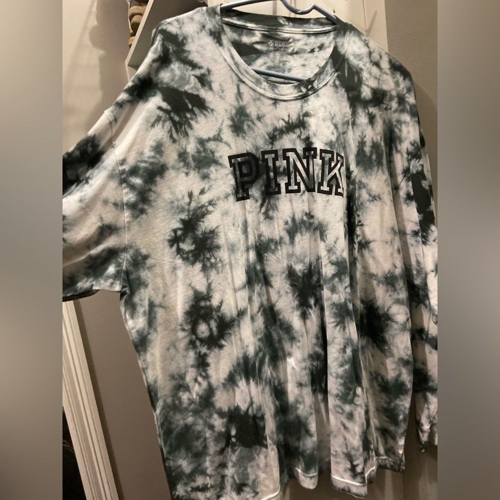 Pink Tie-dye Long Sleeve Tshirt